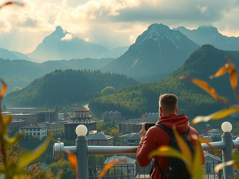 Person holding a smartphone displaying a life simulation game interface, representing BitLife gameplay.