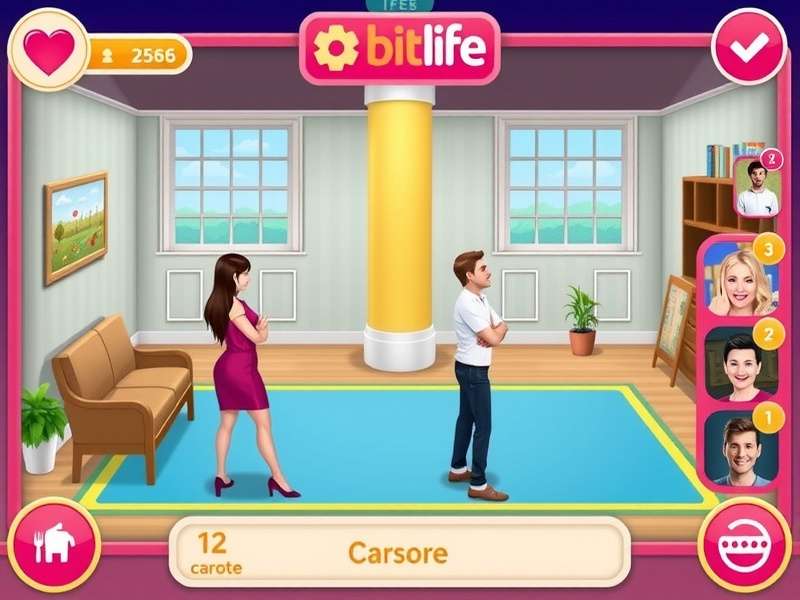 BitLife gameplay interface showing life choices on multiple devices