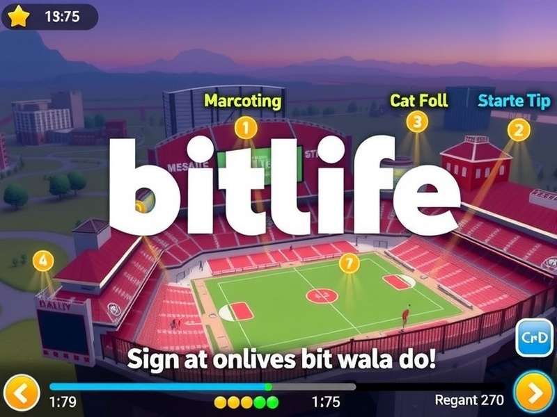 BitLife gameplay interface showing character stats and life choices