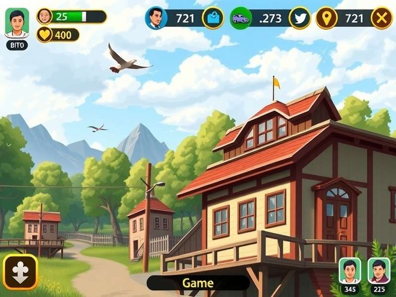 A person playing BitLife on a smartphone, showing the life simulation interface