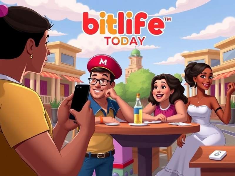 BitLife gameplay interface showing character stats and life decisions in 2024