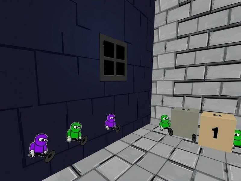 BitLife character escaping from prison through a tunnel