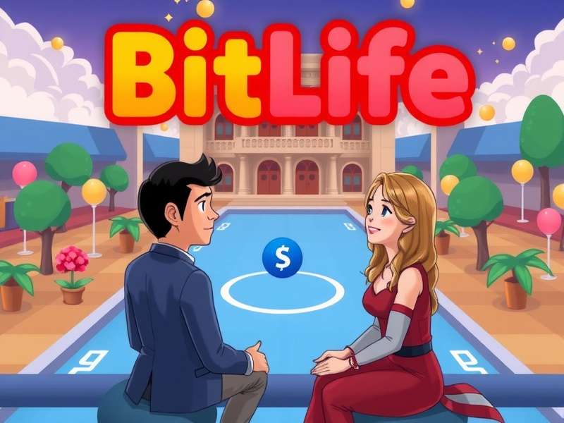 Screenshot of BitLife gameplay showing life decisions and stats