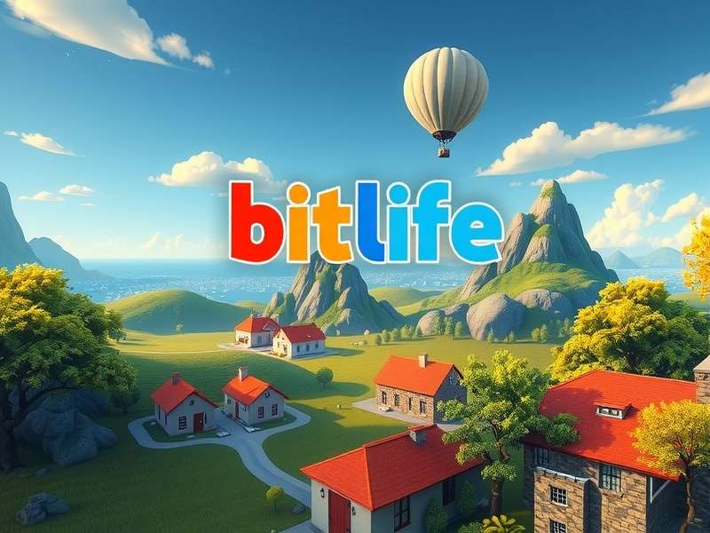 Gaming setup with BitLife running on multiple monitors