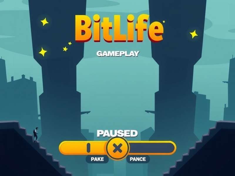 BitLife game screen showing the gameplay paused message with options to continue or quit
