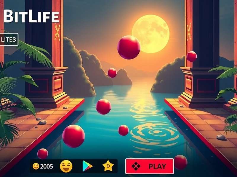 A person playing BitLife on a smartphone, showing various life choices on screen