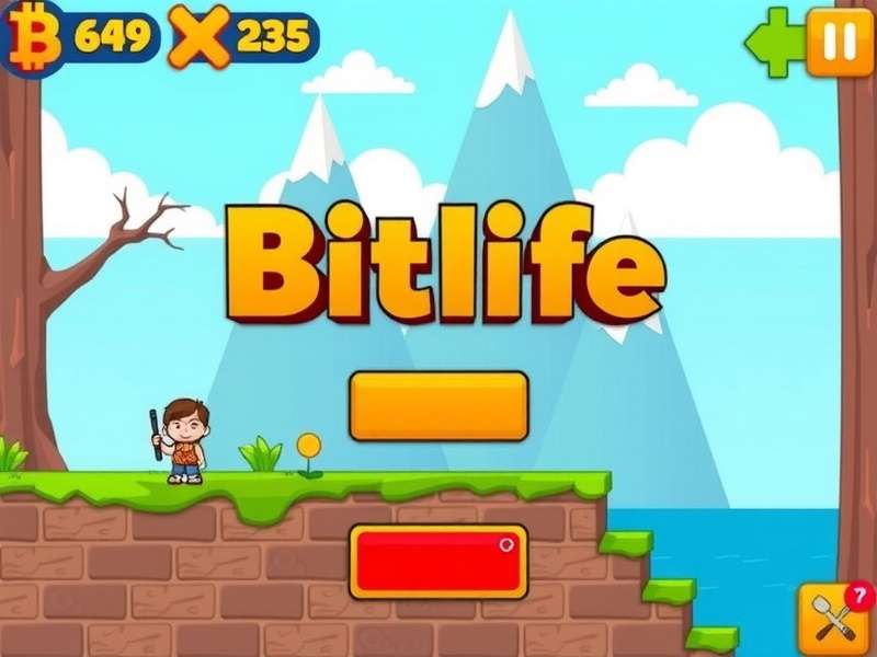 BitLife game interface showing various life choices on a smartphone