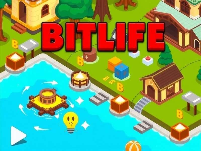 Screenshot of BitLife game being played online in a web browser