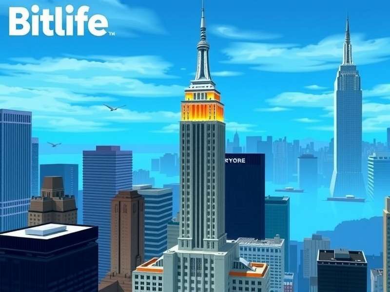 BitLife New York City gameplay simulation skyline view