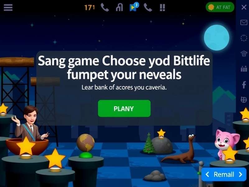 BitLife Game Strategy Mind Map showing connections between Career, Relationships, and Stats