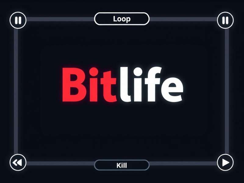 BitLife gameplay loop visual chart showing choices from birth to death