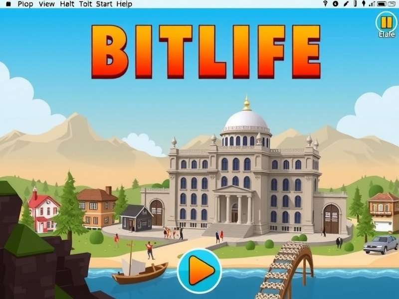 BitLife gameplay interface running on a MacBook Pro