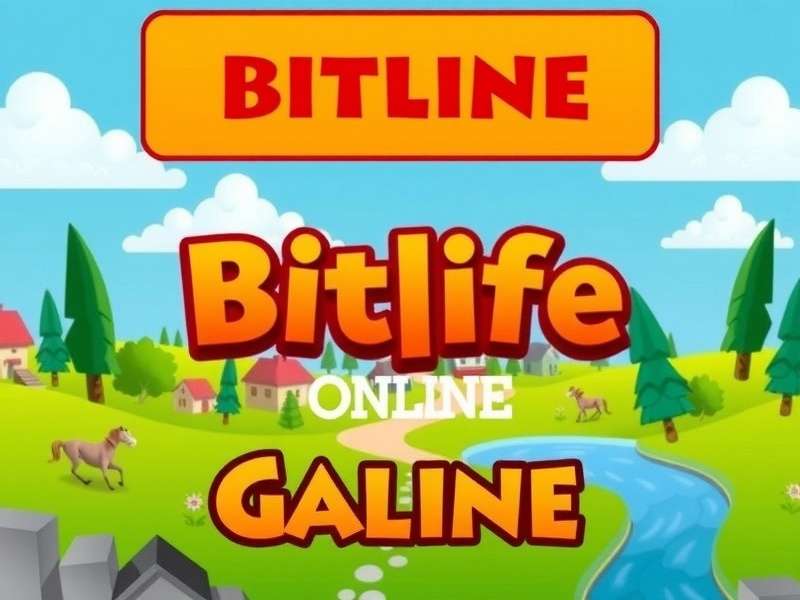 BitLife Online Unblocked gameplay interface showing character customization and life choices