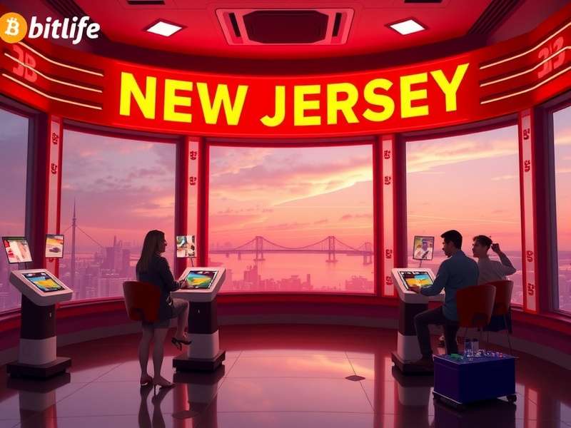 BitLife New Jersey Gameplay Guide featuring virtual map and character choices