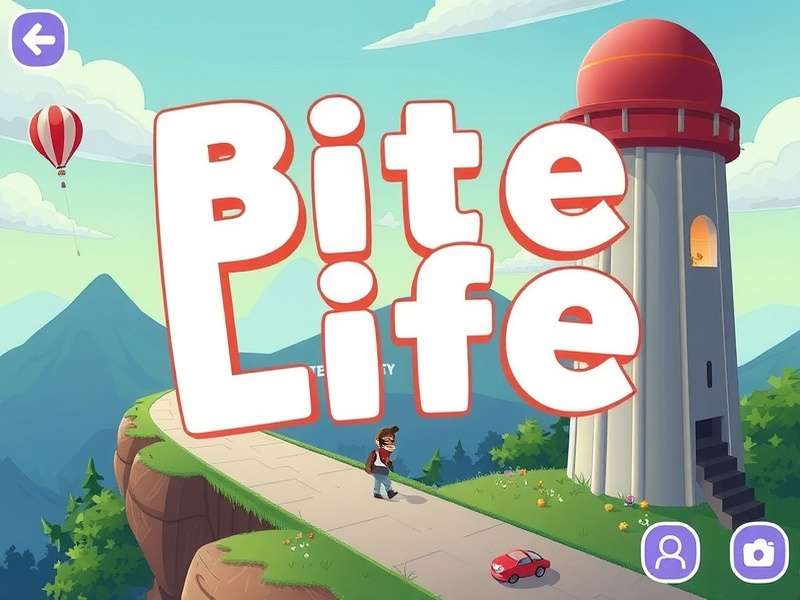 Bite Life interactive dashboard showing BitLife character stats, career progress, and achievement milestones